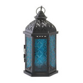 Blue Cove Candle Lantern